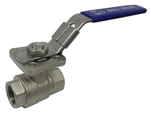 2 Piece SS 316 Ball Valve with ISO5211 Mounting Pad