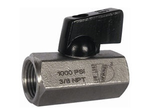 NSF Stainless Steel Mini Ball Valve, One-Piece Ball Valve, with Hex Body