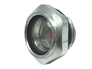Low Pressure Zinc Plated Brass Sight Glass, with Male Pipe Thread  